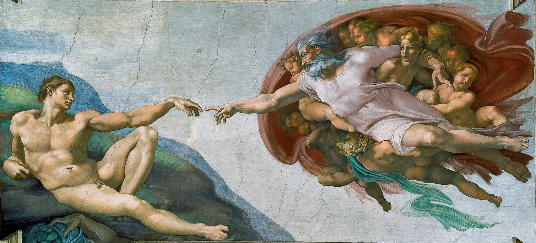 Image of the Measure of Genius painting by Michelangelo, symbolizing the importance of character development and personal growth.