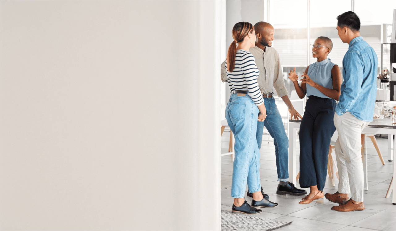 Group of people talking